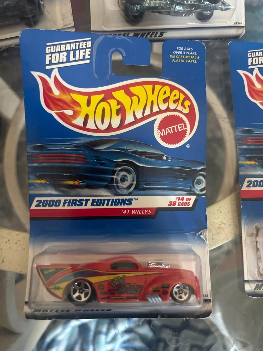 Five vintage hot wheels cars. Year 2000